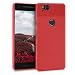 Produktbild kwmobile Slimcase Hülle für Google Pixel 2 - Ultra Slim Handy Backcover Schutzhülle Case Cover in Rot