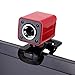 Produktbild L-MEIQUN,USB 2.012 Megapixel HD Kamera Netzwerkkamera mit MIC Clip Nachtsicht 360 Grad Desktop Skype PC Laptop Red Shell(Color:rote Schale)