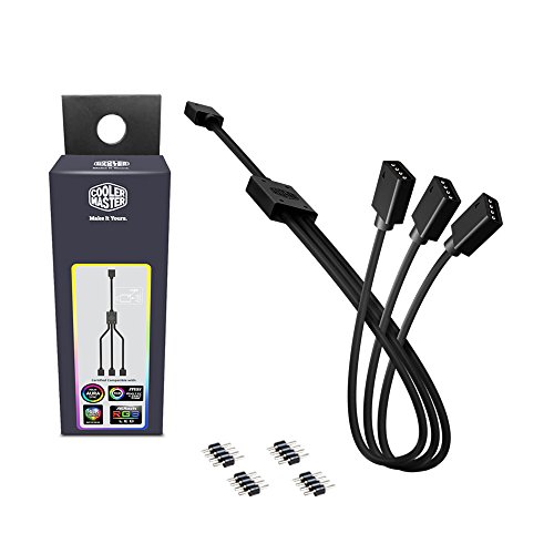 Cooler Master 1-to-3 RGB Splitter Cable Case Accessory Connect ...