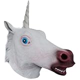 cabeza unicornio ale hop Los agujeros en las fosas nasales y la boca para su conveniencia
