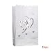Produktbild shangjunol 10pcs Papierlaterne-Beutel-Tee-Licht-Kerze-Halter für Heim Romantische Hochzeit Dekoration