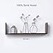 Produktbild Q-placeoo Hölzerne schwimmende Wandregale, U-förmige Bücherregale Ledge Display Wall Mount kleine Waschbecken Bilderrahmen Regal Dekoration (Color : Walnut, Size : M)