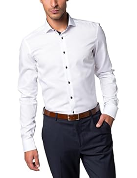 ETERNA Langarm Hemd SLIM FIT Pinpoint unifarben