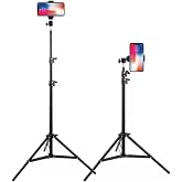Tripod 2.1 Mt 360 D&ouml;ner Başlıklı Telefon Tutucu Ring Light Metal Işık St&uuml;dyo Lamba Ayağı