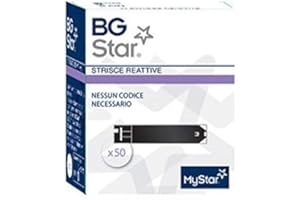 BAYER BGSTAR - 50 Strisce Reattive per il Controllo della Glicemia - BG STAR MYSTAR