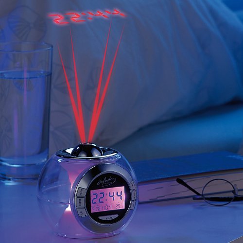 infactory Moderner Projektions-Wecker mit Farbwechsel und Naturklängen - 2