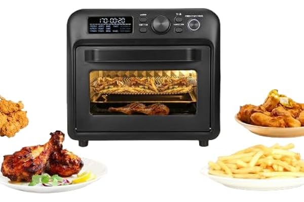 Faber Air Fryer Oven 20L,1500 Watts, Digital Control, Bake Tray, SS Wire Tray & Basket, Crumb Tray, 15 Preset Auto Program Bake,Roast,Fry,Toast,Defrost FAO 20L BK 15DF