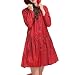 Produktbild Maovii Damen Outdoor Funktions Langform Wasserdichte Parka Regenmantel Regenbekleidung Sport Jacke Mit Punkt Rot (Rot)