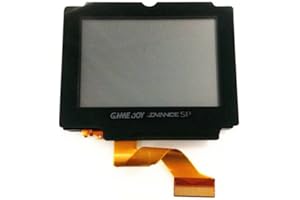 LILITOK Kompatibel mit AGS 001 LCD Bildschirm für Game Boy Advance, Touchscreen Digitizer Set, Ersatz LCD OEM für SP GBA SP AGS 001 (Schwarz)