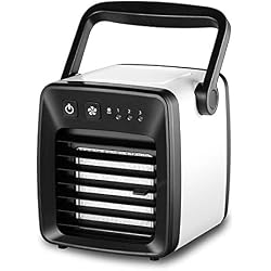 Funnyrunstore Réfrigérateur petit air conditionné mini portable petit ventilateur chambre air climatisé ventilateur lit USB pour étudiants ventilateur froid, noir, Funnyrunstore-0708