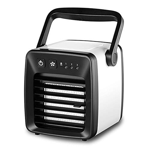 Funnyrunstore Réfrigérateur petit air conditionné mini portable petit ventilateur chambre air climatisé ventilateur lit USB pour étudiants ventilateur froid, noir, Funnyrunstore-0708