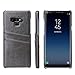 Produktbild Altsommer 5 Farben Schutzhülle für Samsung Galaxy Note9 Hülle Double Layer Kartensteckplatz Cover Hülse mit Schlank Ultra Dünne Rückseitige Abdeckung Schutzhülle Handyhülle (Grau)