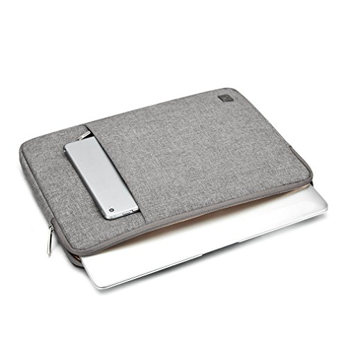 DOMISO 13.3″ Laptop Sleeve Vertikalen Stil Wasserabweisend Laptop Sleeve Case Bag Hülle Schutzhülle Notebook Tasche Schutzabdeckung für 13-13.3 Zoll MacBook Pro, MacBook Air, Notebook Computer (grau) - 4