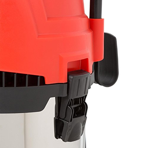 Waldbeck Cyclone • Nass-Trockensauger • Industriesauger • 3-in-1 Sauger • 1200 Watt • IPX4 Schutzklasse • 25 Liter Wassertank • integrierte Steckdose • umfangreiches Zubehör • Blasfunktion •rot - 6