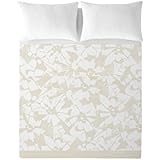 Devota & Lomba Juego de Sábanas Jacquard Blanco / Beige MATRIMONIALE 240X270 /170X200 /2-50X80 CMS