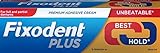 SIX PACKS of Fixodent Plus Dual Power Denture Adhesive Cream 40g