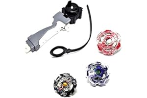 ARUNDEL SERVICES EU Burst-Top 3 peonza 1 Lanzador Spinning Top con un Lanzador Manual Bey Battle Blade peonza Top Storm-gyro (sin Caja)