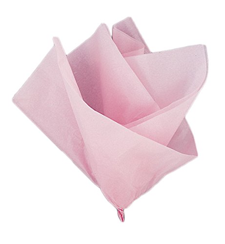 Unique Party- Paquete de 10 hojas de papel de seda, Color rosa claro, 6288)