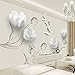 Produktbild VITAZZ Benutzerdefinierte Wandbild Tapete Moderne 3D Stereo Tulip Schmetterling Blumen Wandmalerei Mode Wohnzimmer Wohnkultur Tapeten Für 3 D  210 cm × 150 cm
