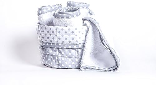 Basket + 4 Facecloths Polka Dot Cotton Gr