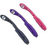 Book Reading Night Light Flexible Tiny Clip LED Light with Batteries Included (Red)