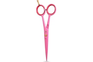 Vida Goods Hair Scissor 6" Professional Hair Cutting Scissors for Salon & Home Use Stainless Steel Barber Shears for Men, Women, Children & Adults (Pink, 6 Inches)