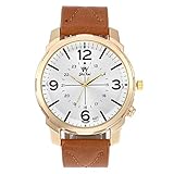 Knowin Uhren Unisex Analoge Japanisch Quarzwerk Business Kleid Uhr mit Lederarmband Legierung Blau Uhr Ultra flach Slim Uhr mit ShiKai Großes Zifferblatt Mode Klassisch Uhr