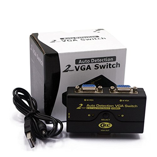 CKL 2 Port Auto VGA-Schalter unterstützt 2048 * 1536 450 MHz, 2 Computer Teilen 1 Monitor Projektor mit automatischer Erkennung USB CKL-21A - 5