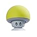 Produktbild MJW Karikaturpilzkopf Bluetooth-Audio Drahtloser Bluetooth Kreativer Tragbarer Desktop Super Netter Handystützminilautsprecher 55 * 55Mm,Yellow