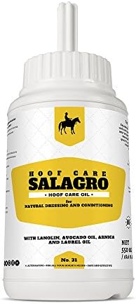 Salagro Hoof Care Oil for Horses, Natural Dressing and Conditioning, 550 ml - 18.6 fl oz