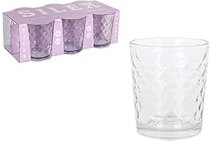 La Mediterránea 360CCSILEX DIMANTS Set de Vasos Silex Diamants 360 CC, 6 Piezas, Multicolor