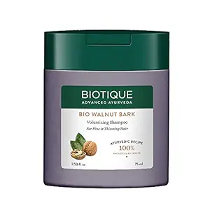 Biotique Bio Walnut Bark Volumizing Shampoo for Fine & Thinning Hair, 75 ml