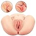 Produktbild Muschi Masturbator Aivrobta Sexspielzeug für Männer 3D Realistische Pussy Ass Silikon Vagina Analsex Männlicher Masturbator Liebespuppe Mann Masturbation (22x17x9cm)