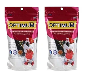 Optimum High Nutritious Fish Food | 200 g | Pack of 2 | Happy Fins