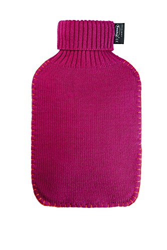 Preisvergleich Produktbild Fashy 6715 45 Wärmflasche 2.0 L mit Rollkragen-Strickbezug, fuchsia