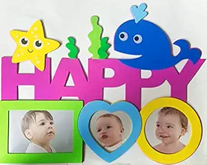 Chaklii Happy Photo Frame ? Happy Kids Photo Frame Wall Sticker Living Room Decoration Colorful Wallpaper Decals DIY PVC Poster Home Decor