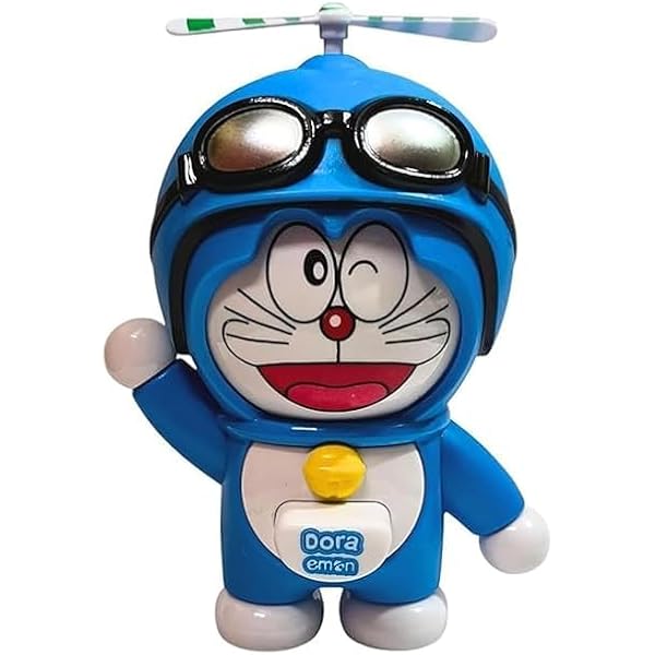 NETZILLA Doraemon Face Changing Toy Keychain With Working Copter