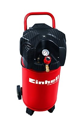 Einhell Compresseur TH-AC 200/30 OF (1100 W, Régime : 3.550 trs/min, Puisance d'aspiration : 200l/min, Débit d'air 0, 4, 7 bar : 165 l/m, 83 l/m, 60 l/m, Capacité de la cuve : 30 L, Cuve garantie 10 ans contre la corrosion)