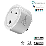 Hoteon Mini Smart Plug Outlet Socket Compatible with Alexa Google Assistant No Hub Required Control Your Devices from Anywhere (1 pcs)