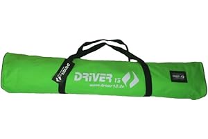 Driver13 ® Kids Ski Bag Sac de Ski pour Les bâtons de Ski, Sac de Ski pour Les Enfants pour Le Stockage et Le Transport Pendant Le Ski, étanche (Aussi snowblades et Bigfoots) Vert 120 cm