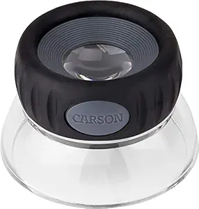 Carson LumiLoupe Plus 11.5X Power Stand Loupe Magnifier with Dual Lens Focusing System