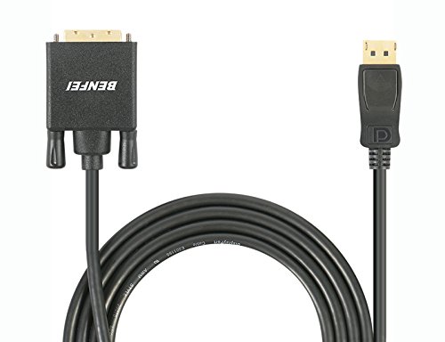 benfei DP (DisplayPort) zu DVI Kabel, 6 Füße Stecker auf Stecker vergoldet Kordel für Laptop (Lenovo, Dell, HP, Asus und andere Marke) - 4