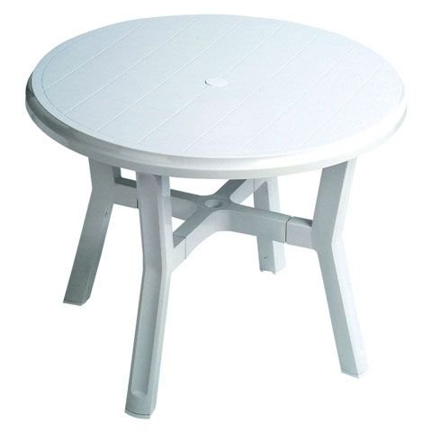 Garden Life 4050 Mesa Redonda Blanco 95x95x13 cm