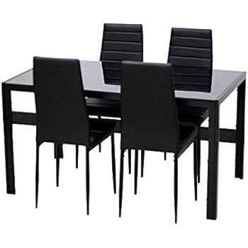 TecTake Esszimmergruppe mit Esstisch und 6 Essstühlen