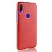 Price comparison product image GOGODOG Xiaomi Redme Note 7 Pro Case Full Cover Ultra Thin Matte Anti Slip Scratch Resistant Imitation Leather Protective Back Shell RedMI Note 7 Pro (Red)