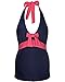 The Essential One - Bow Detail Maternity Tankini - Navy - 10 - EOM125