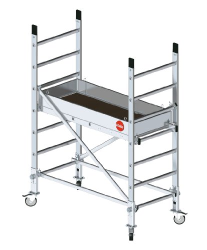 Preisvergleich Produktbild Hailo ProfiStep multi, Grundgerüst, Arbeitshöhe: 300 cm, Durchstiegsklappe, inkl. Montagezubehör, made in Germany, 9900-101