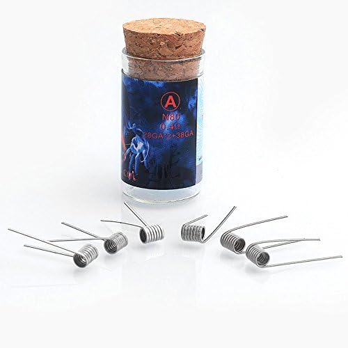 Pre Made Coils Various Ohms Flame Coil N80 6 Styles for RDA RTA (A)