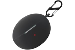 BIIULHCI Silikonowe etui do Huawei Freebuds 6i, odporne na uderzenia etui ochronne i skóra Protective Case Cover do Huawei Freebuds 6i with Keychain (czarne)