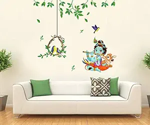 Rawpockets Vinyl Birds Religious Wall Sticker, 0.39 x 45.27 x 29.52 Inches, Multicolour